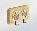 Eye Accent – Bamboo 2‑Hook Key Hooks / Key Wall Hooks | KK HOOK