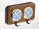 Clover Accent Blue – Acacia 2‑Hook Decorative Wall Hook | KK HOOK