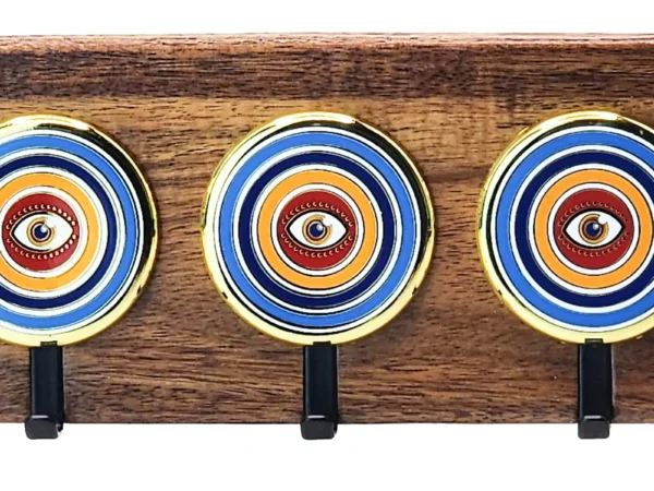 Eye Accent – Acacia 3‑Hook Key Hooks / Key Wall Hooks | KK HOOK